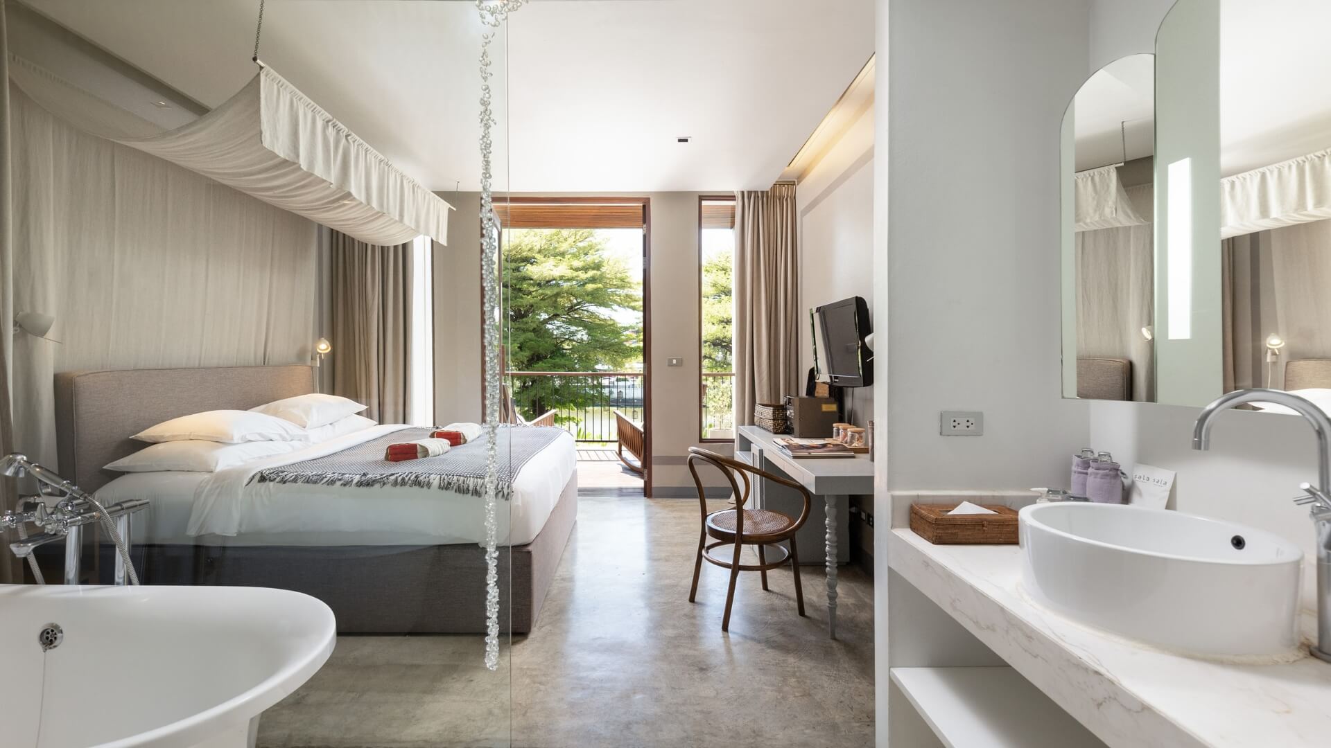 river view superior balcony rooms a relaxing private view over the river sala lanna Chiang Mai