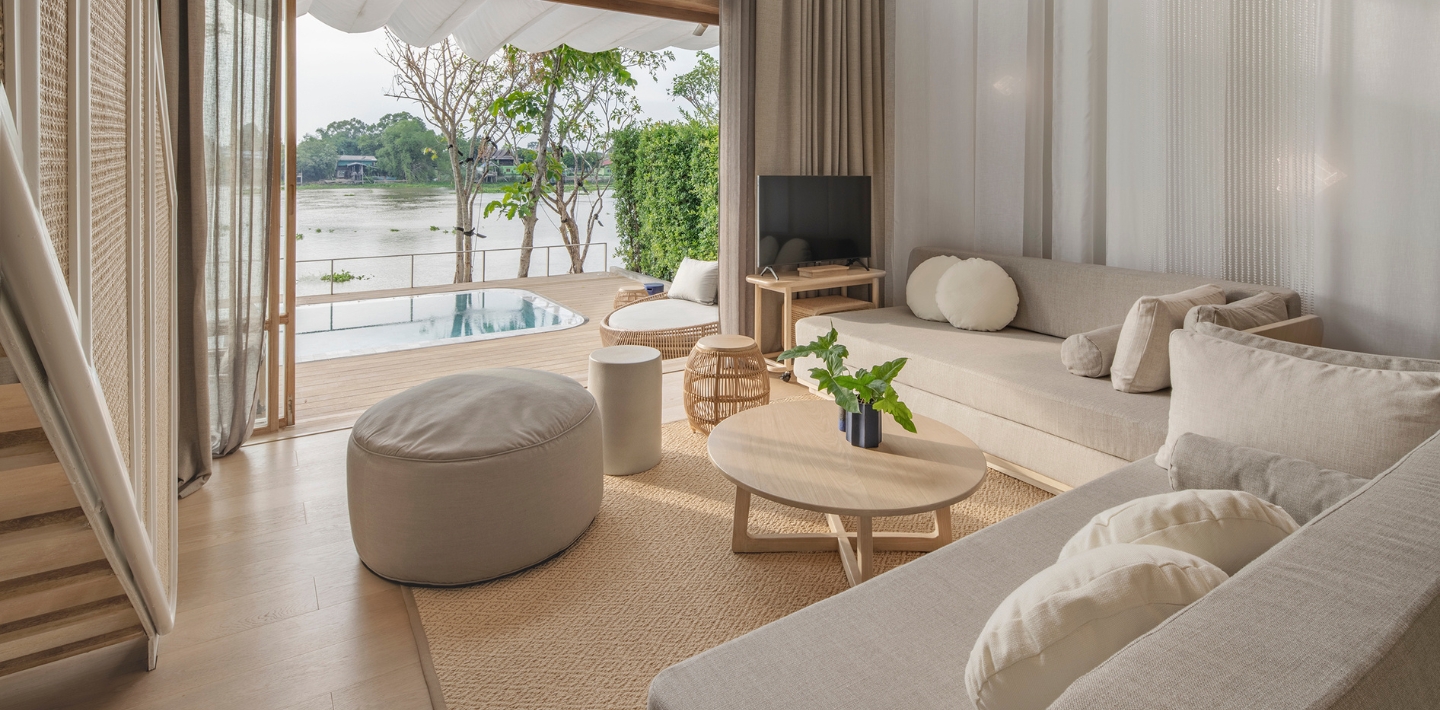 Rooms & Villas - Private Pools and riverside rooms at sala bang pa-in